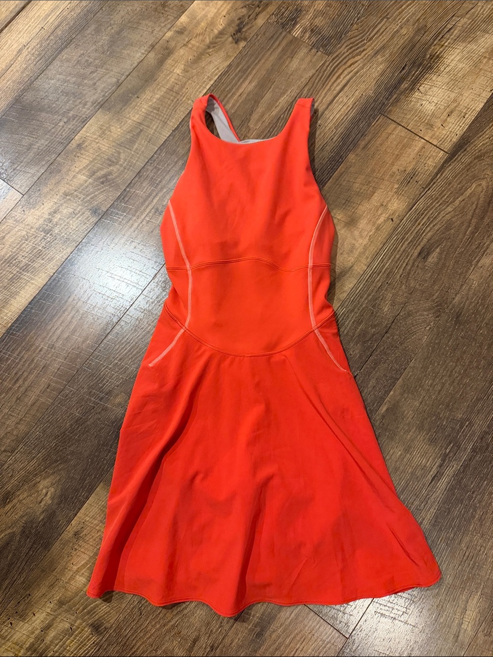 lululemon athletica Bright Red Sleeveless Fit-and-Flare Mini Dress